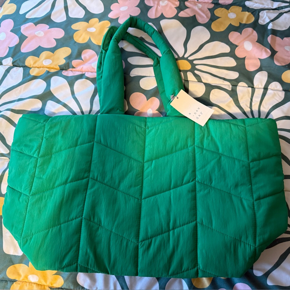 Brand New A New Day Puffer Tote